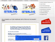 Tablet Screenshot of isterling-fachmarkt.de